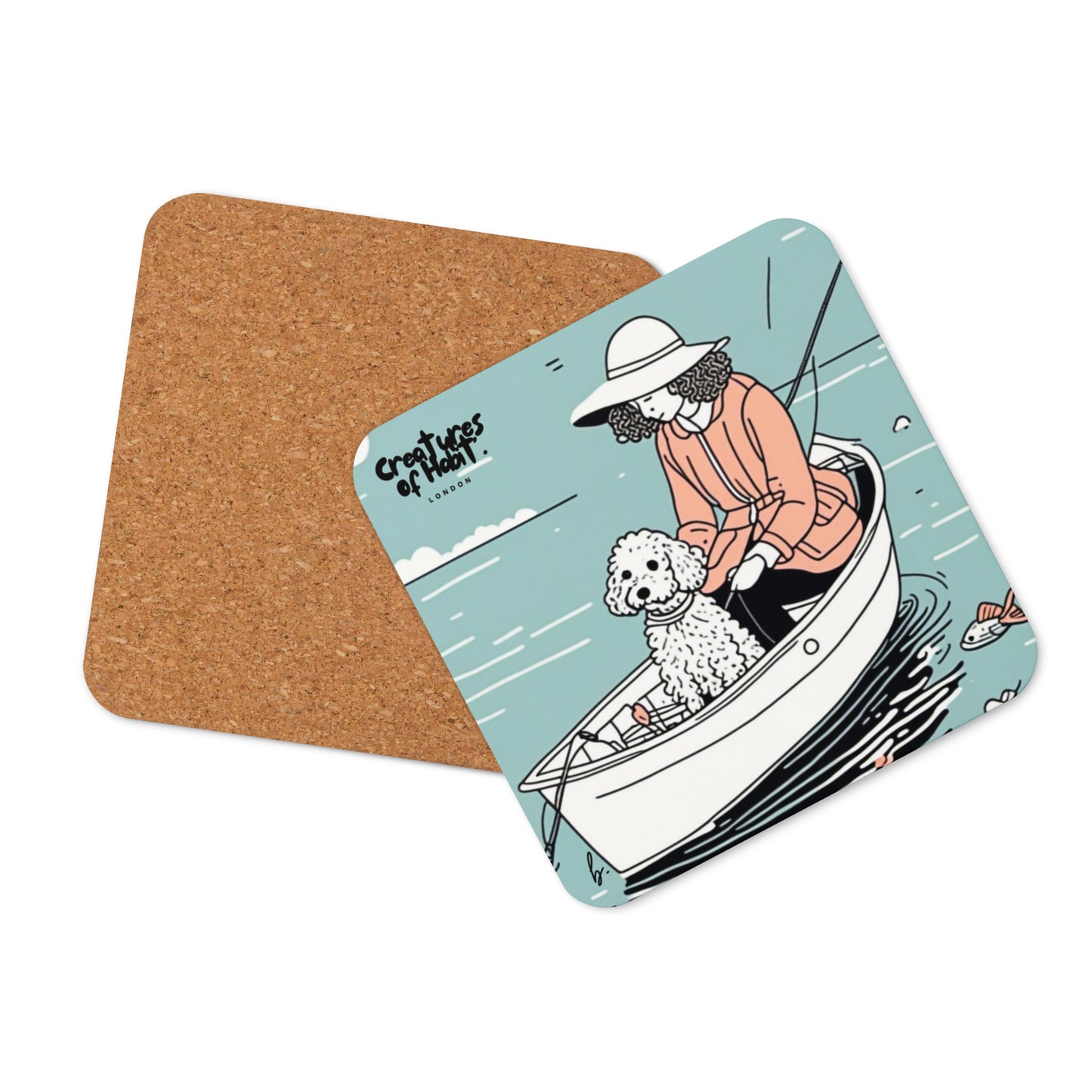 Oodle Gone Fishin' Coaster