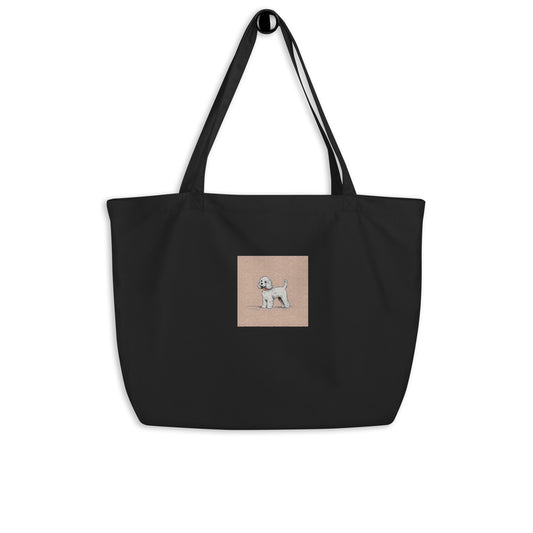 Melly Embroidered Large Organic Tote Bag