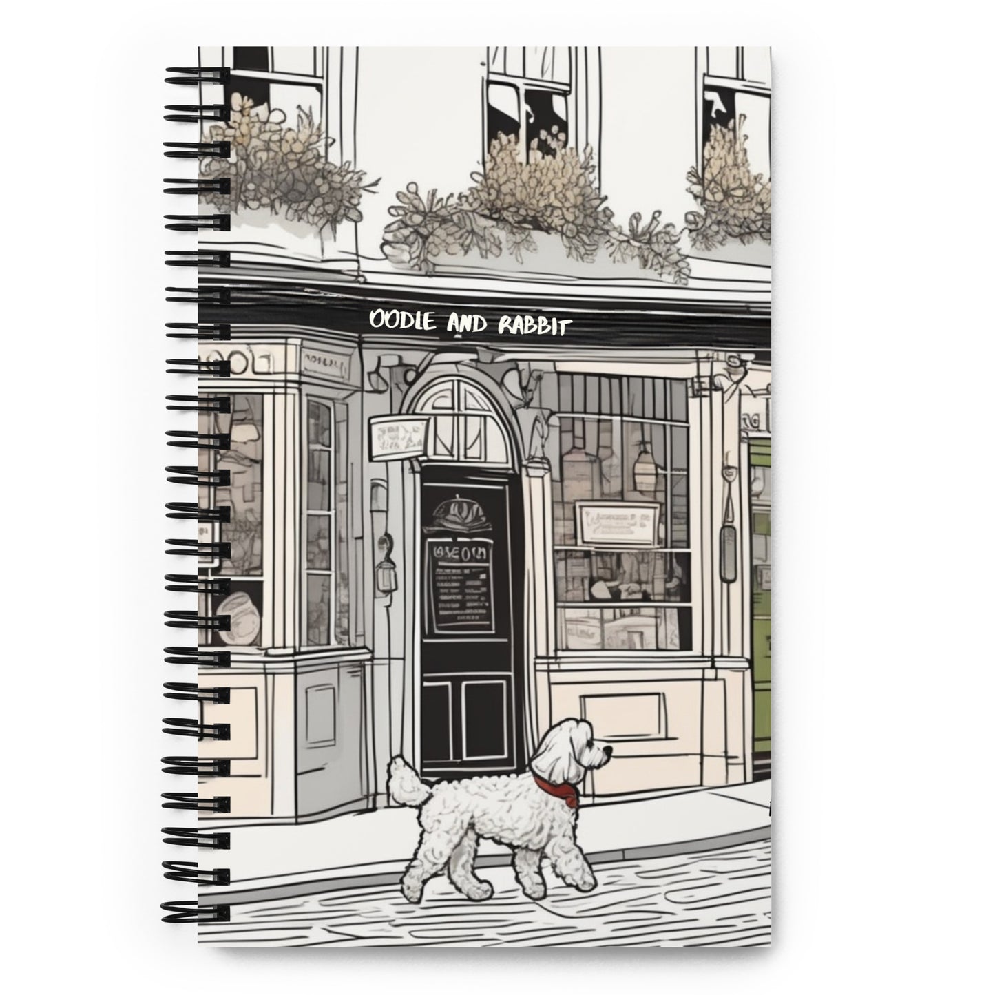 Oodle Strolling by a Pub Notebook