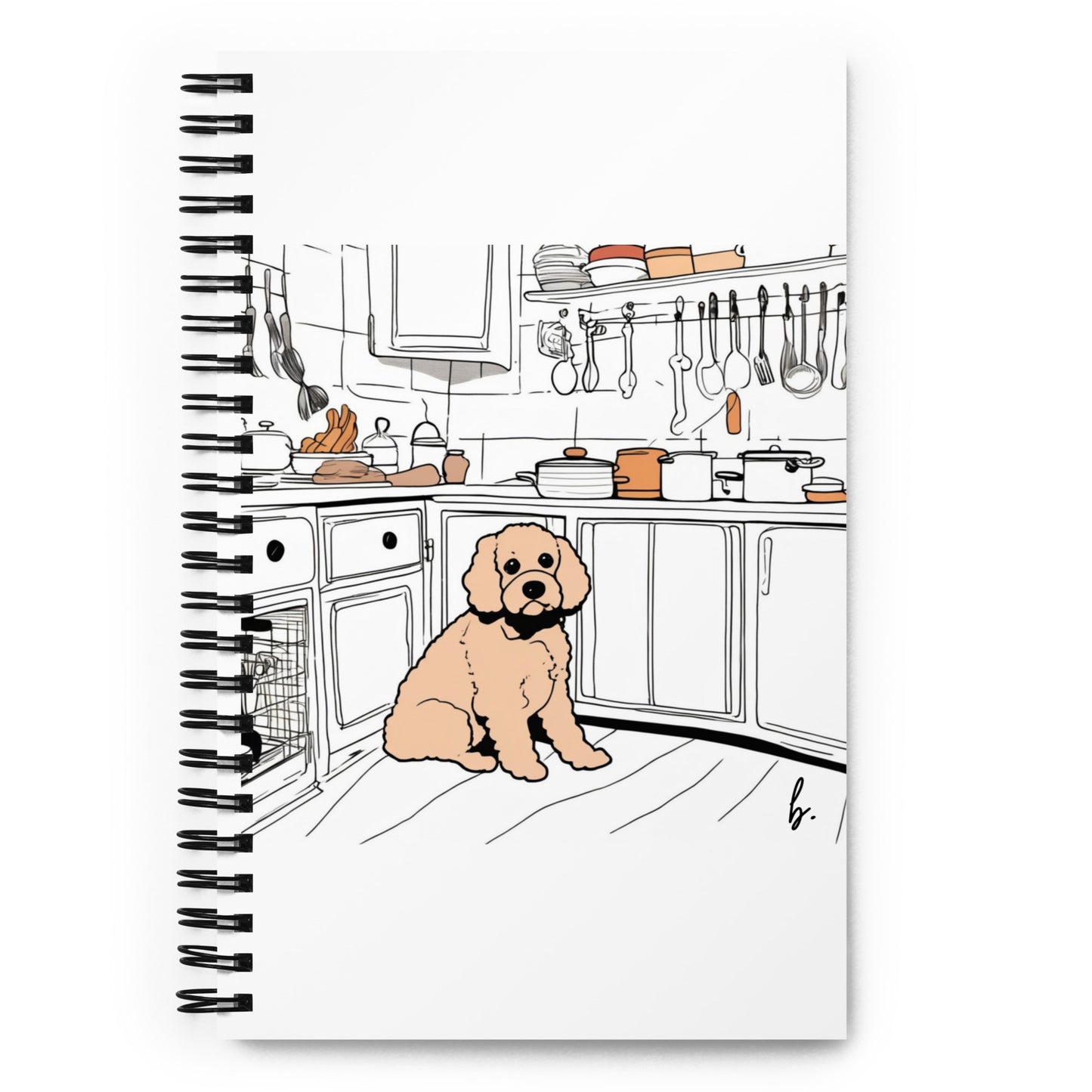 Oodle Waiting for Food Notebook